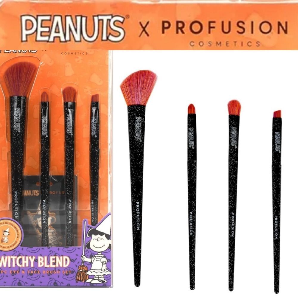 Profusion Cosmetics X Peanuts Witchy Blend 4-PC Brush Set